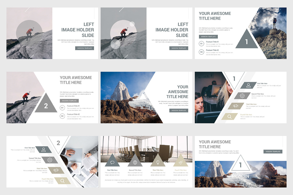 Modern Google Slides Template, a Presentation Template by SlideSalad (Photo 9 of 17)