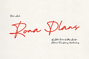 Rona Plans Font, a Script Font by DearLailaStudio (Thumbnail 1 of 8)