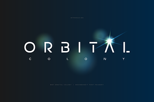 MBF Orbital Colony - Futuristic font