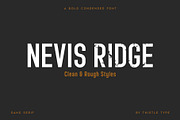 Nevis Ridge - Condensed Display Font, a Sans Serif Font by Thistle Type (Thumbnail 1 of 9)