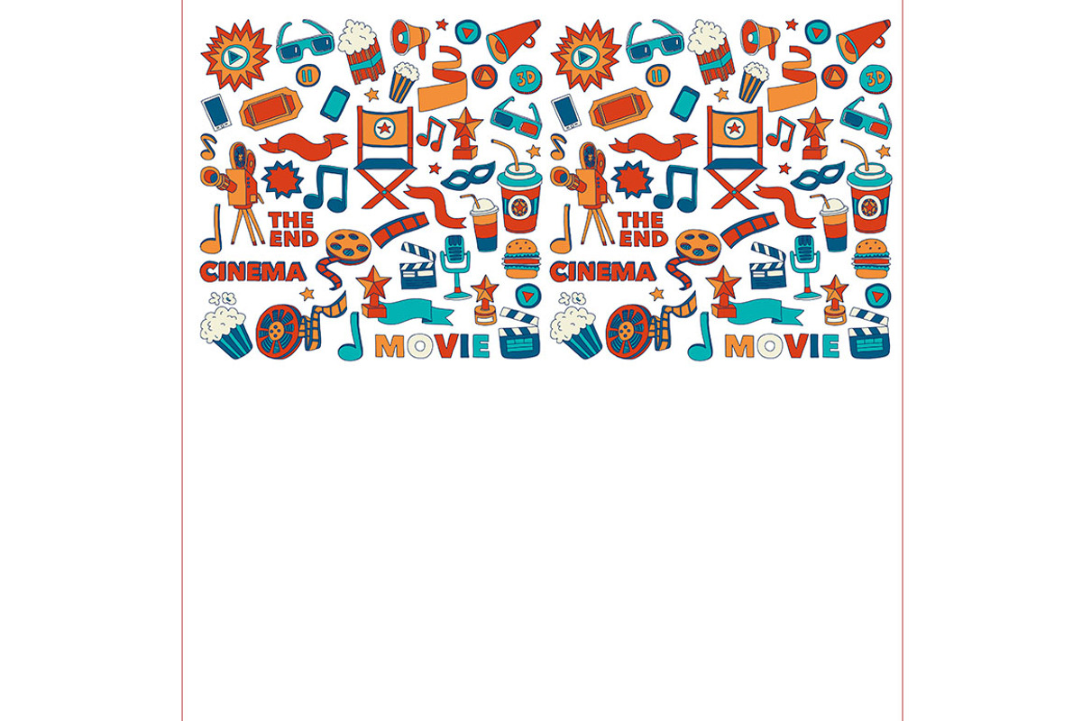 It's movie time! White background, a Texture Illustration by Art Loft (Photo 4 of 16)