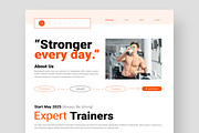 Fitness Landing Page, an UI Kit Template by CreativeShaper (Thumbnail 2 of 6)