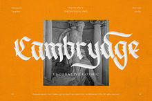 Cambrydge Gothic Advertisement Font