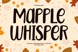 Maple Whisper – Handwritten Font