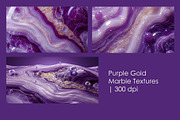 Purple Gold Marble Textures, a Decorative Illustration by StockVerse Creative (Thumbnail 1 of 4)