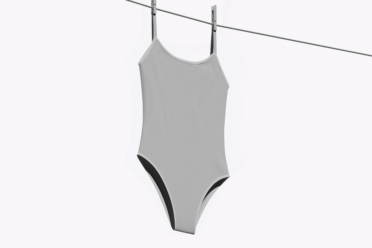Beach Swimsuit Mockup, a Shirt Mockup by Unerispace (Photo 3 of 5)