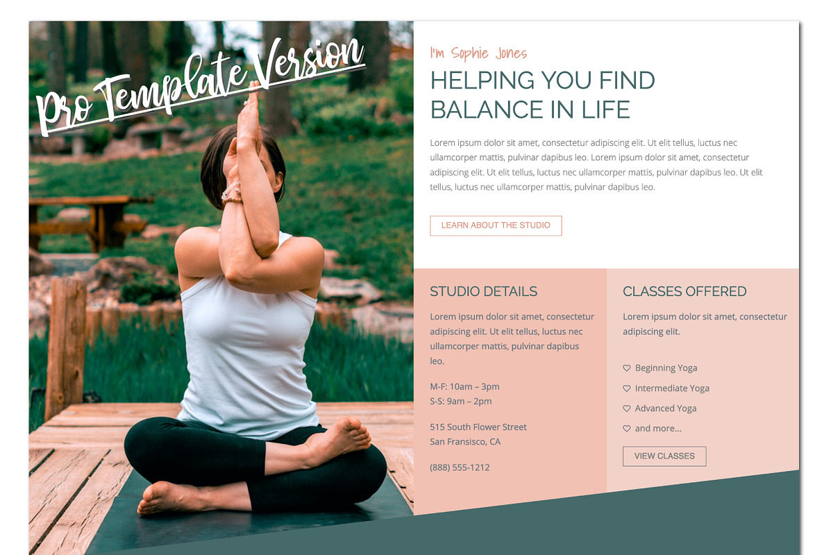 Sophie // Wellness Inspired Template, a WordPress Template by by Masselyn (Photo 3 of 3)