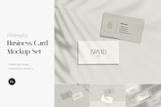 Minimalist Business Card Mockup Set, a Product Mockup by Yuli Studio (Thumbnail 1 of 6)