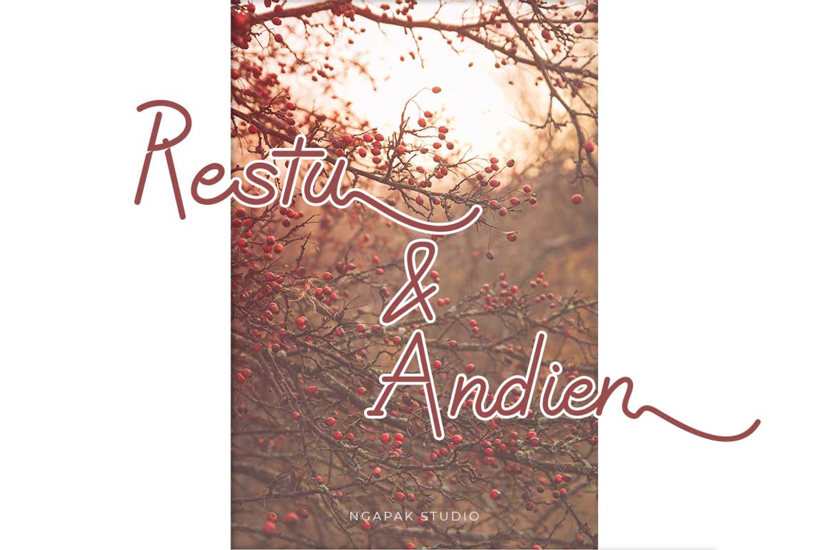 Affriel | Simple Elegant Font, a Script Font by Ngapak Studio (Photo 2 of 9)
