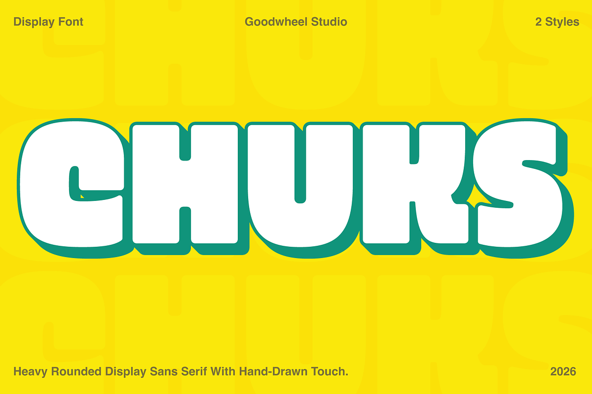 Chuks | Handwritten Typeface, a Handwritten Font by Goodwheel Studio (Photo 1 of 7)