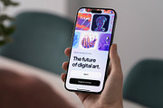 Phone 15 Pro Mockup in Hand, an iPhone Mockup by Asylab (Thumbnail 3 of 4)