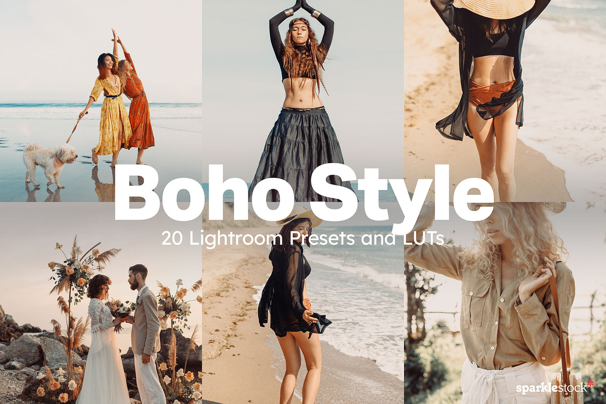 20 Boho Style Lightroom Presets LUTs, a Preset Add-On by SparkleStock (Photo 1 of 13)