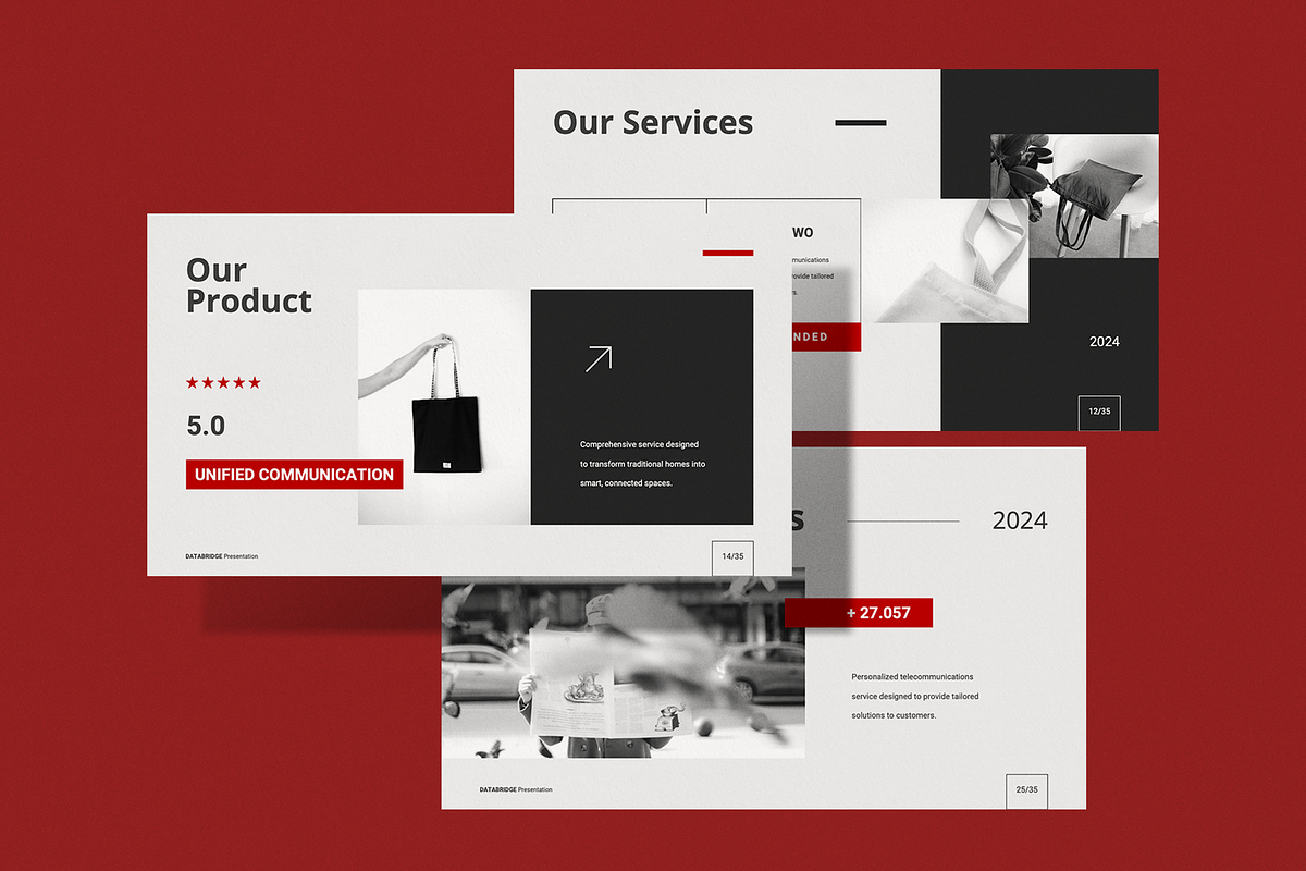 Databridge Pitch Deck - Powerpoint, a Presentation Template by Surotype (Photo 2 of 10)