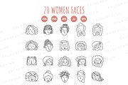 Hand Drawn Women Faces, a Person Illustration by Palau (Thumbnail 8 of 8)
