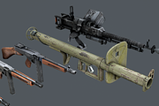 WWII Weapon Pack, an Object 3D Model by Beatheart Creative Studio (Thumbnail 8 of 15)