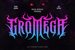 Gromega Typeface, a Blackletter Font by alit design
