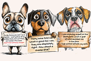 Woof, Wags and Witty Remarks, an Animal Illustration by PrintHaven Designs (Thumbnail 2 of 10)