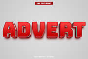 Advert 3D editable text effect, a Layer Style Add-On by Hello Muh (Thumbnail 1 of 2)