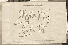 Majestic Writing Signature Font