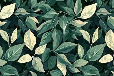 Lush Green Foliage Background, Gener, a Photo by LOGOCREATIVE