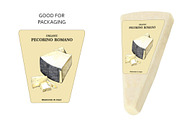 PECORINO ROMANO CHEESE WATERCOLOR, a Food Illustration by wedraw (Thumbnail 5 of 5)