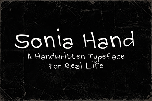Sonia Hand - Human Handwritten Font