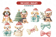 Christmas Dogs Clipart Set, an Illustration by TatiMockup (Thumbnail 5 of 7)