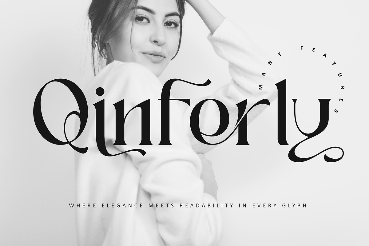Qinferly, a Serif Font by Letterara (Photo 1 of 14)