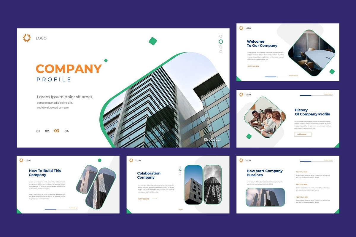 COMPANY  Business Google Slide, a Presentation Template by Rizki Herdian (Photo 2 of 6)