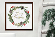 Natural Christmas set, a Decorative Illustration by marie dricot (Thumbnail 3 of 7)