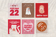 Taylor Swift Birthday Card Templates, a Person Illustration by ghodzilla_draws (Thumbnail 2 of 5)