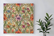 Vintage Decor Floral Background, a Decorative Illustration by Sharon Schwalbe (Thumbnail 6 of 6)