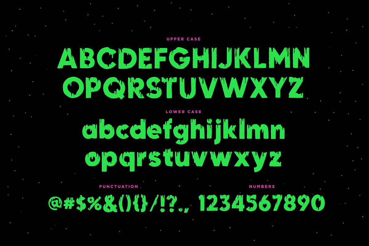 Cheesy Horror Font preview 2