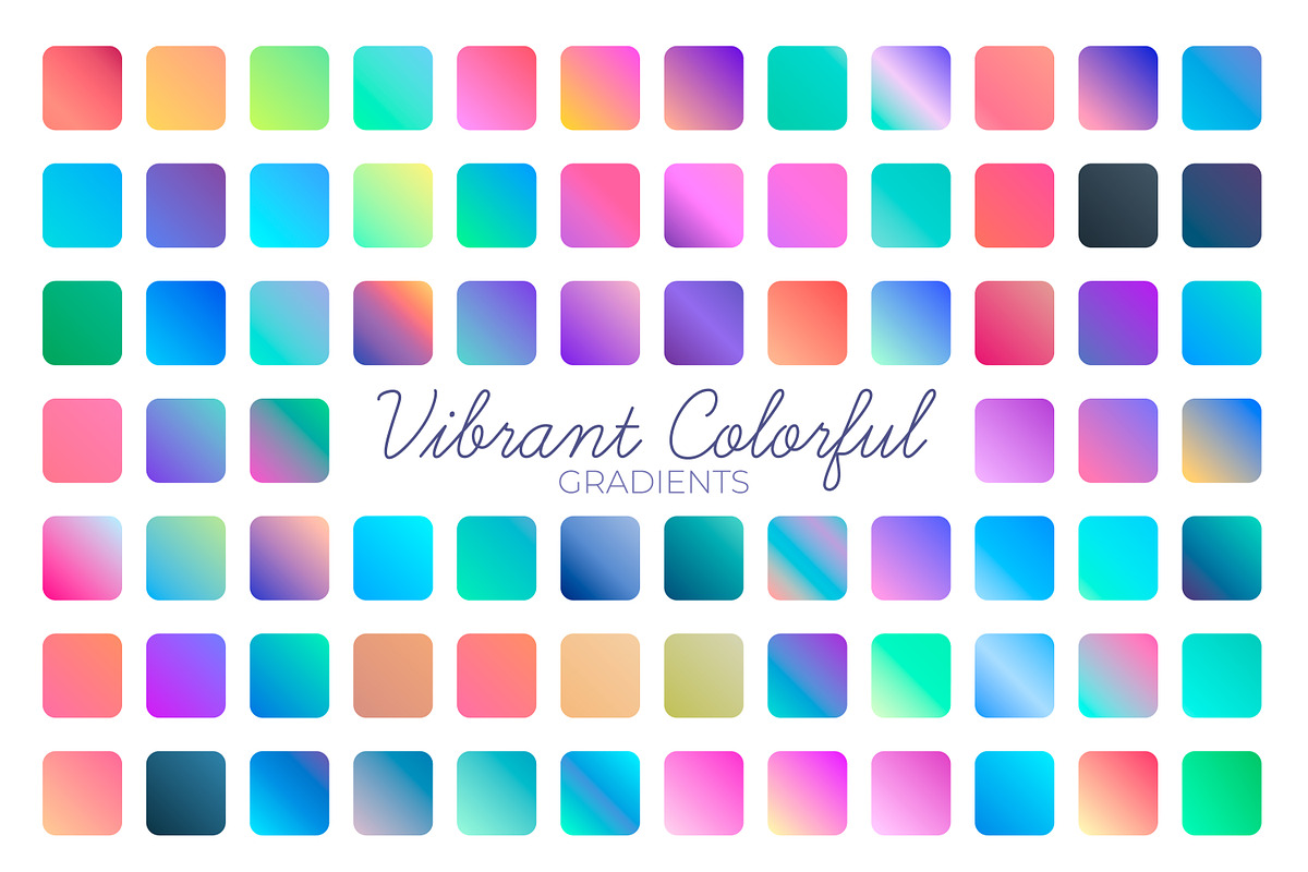 Vibrant and Colorful Gradient Set, a Gradient Add-On by Cris Palapa (Photo 1 of 2)