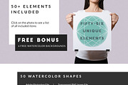 Watercolor Geometric Design Kit II, an Object Graphic by Pixel Supplies (Thumbnail 5 of 5)