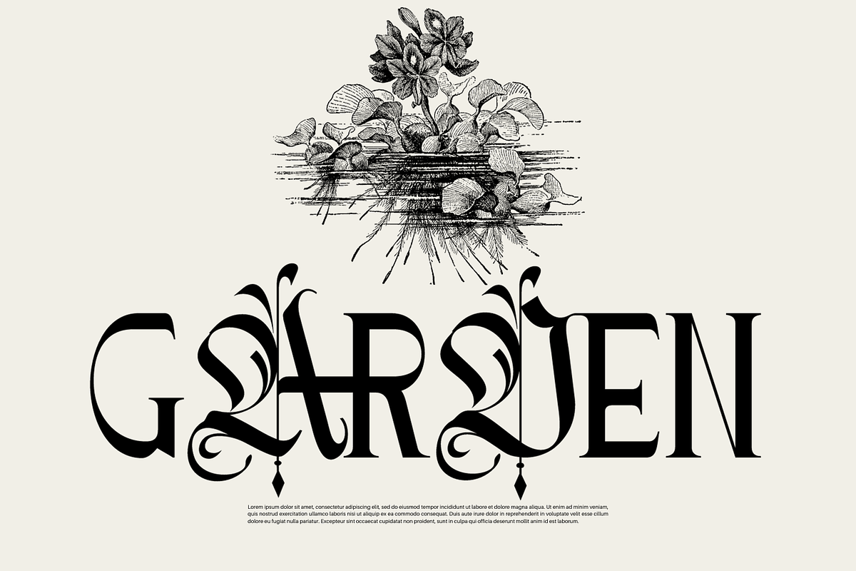 Asember Modern - Hybrid Font, a Blackletter Font by 177Studio (Photo 2 of 8)