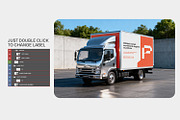 Box Truck Branding Mockup, an Advertising Mockup by RamStudio2 (Thumbnail 10 of 15)