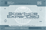 Solartyce Expanded - Futuristic Font, a Sans Serif Font by Snape Design Studio (Thumbnail 1 of 5)