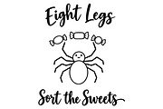 Halloween Spider Sorting Sweets, an Object Illustration by Ghagra (Thumbnail 2 of 7)