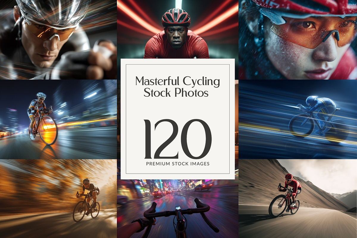 Masterful Cycling Stock Photos, a Sports & Recreation Photo by HipFonts (Photo 1 of 12)