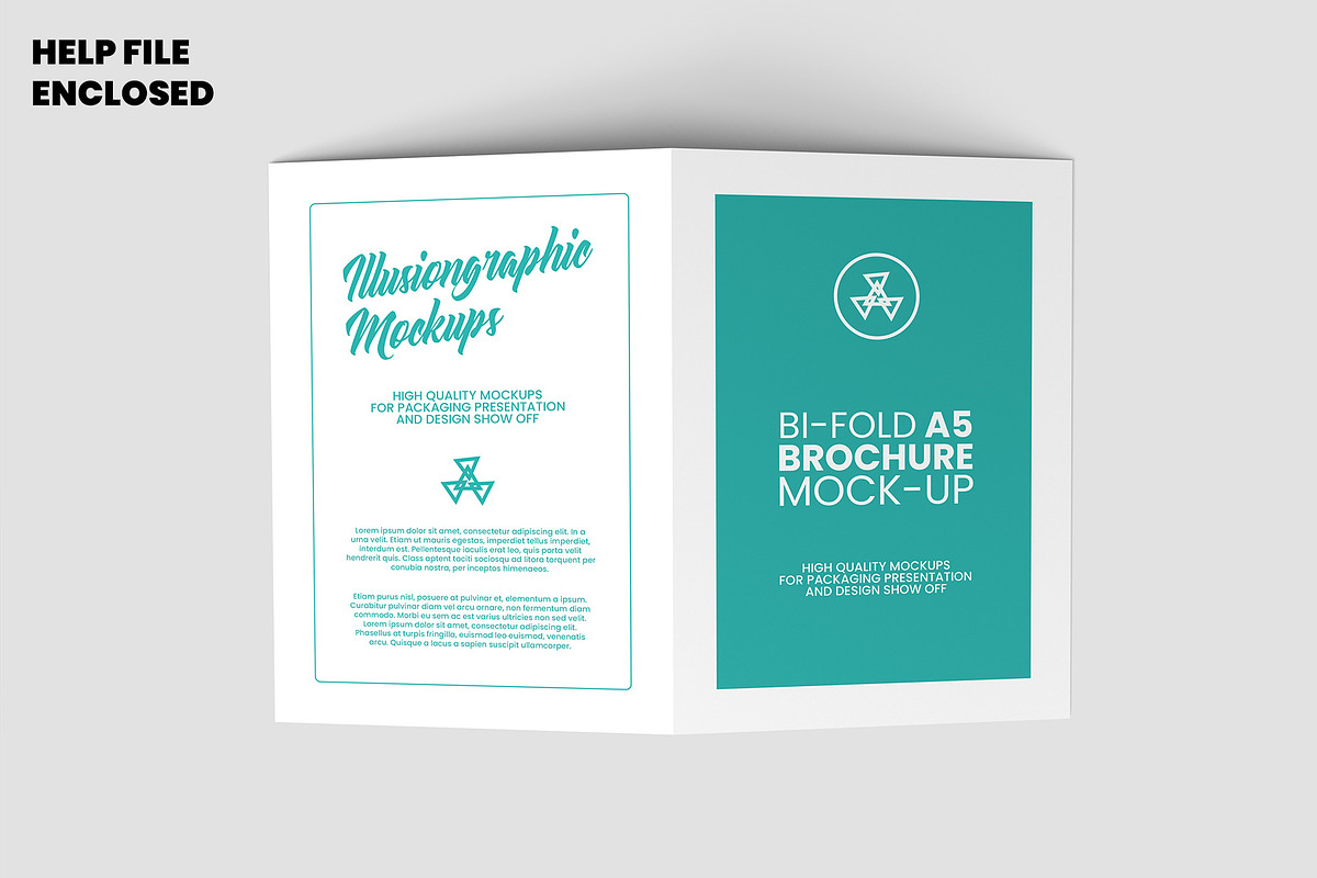 Bi-Fold A5 Brochure Mock-up, a Books & Magazine Mockup by Illusiongraphic (Photo 4 of 25)