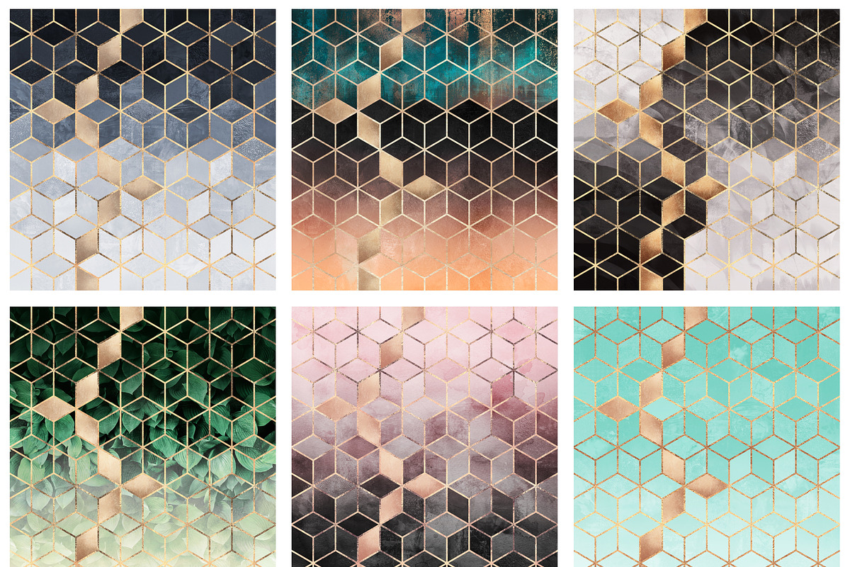 Cube Collection, a Pattern Graphic by Elisabeth Fredriksson (Photo 3 of 3)