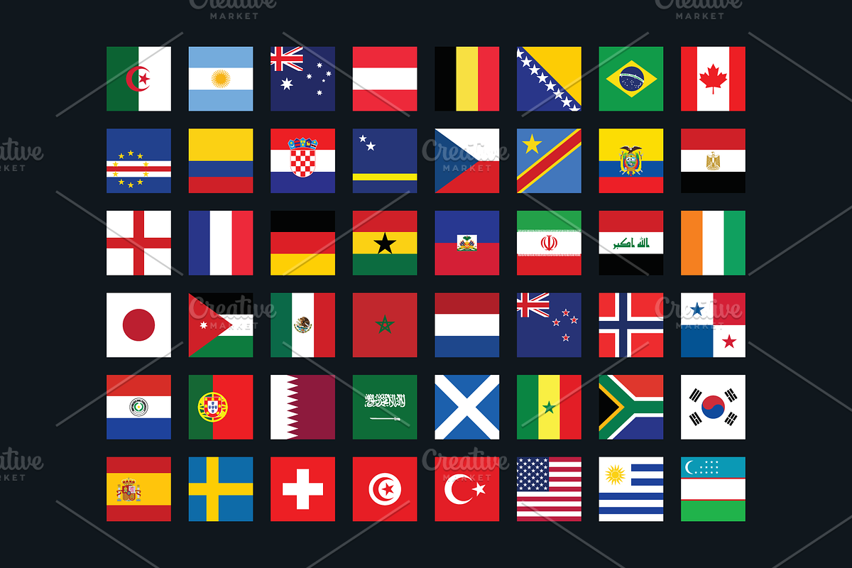 World Cup 2026 - Football Icon Flags, a Solid Icon by bvcreates (Photo 5 of 5)