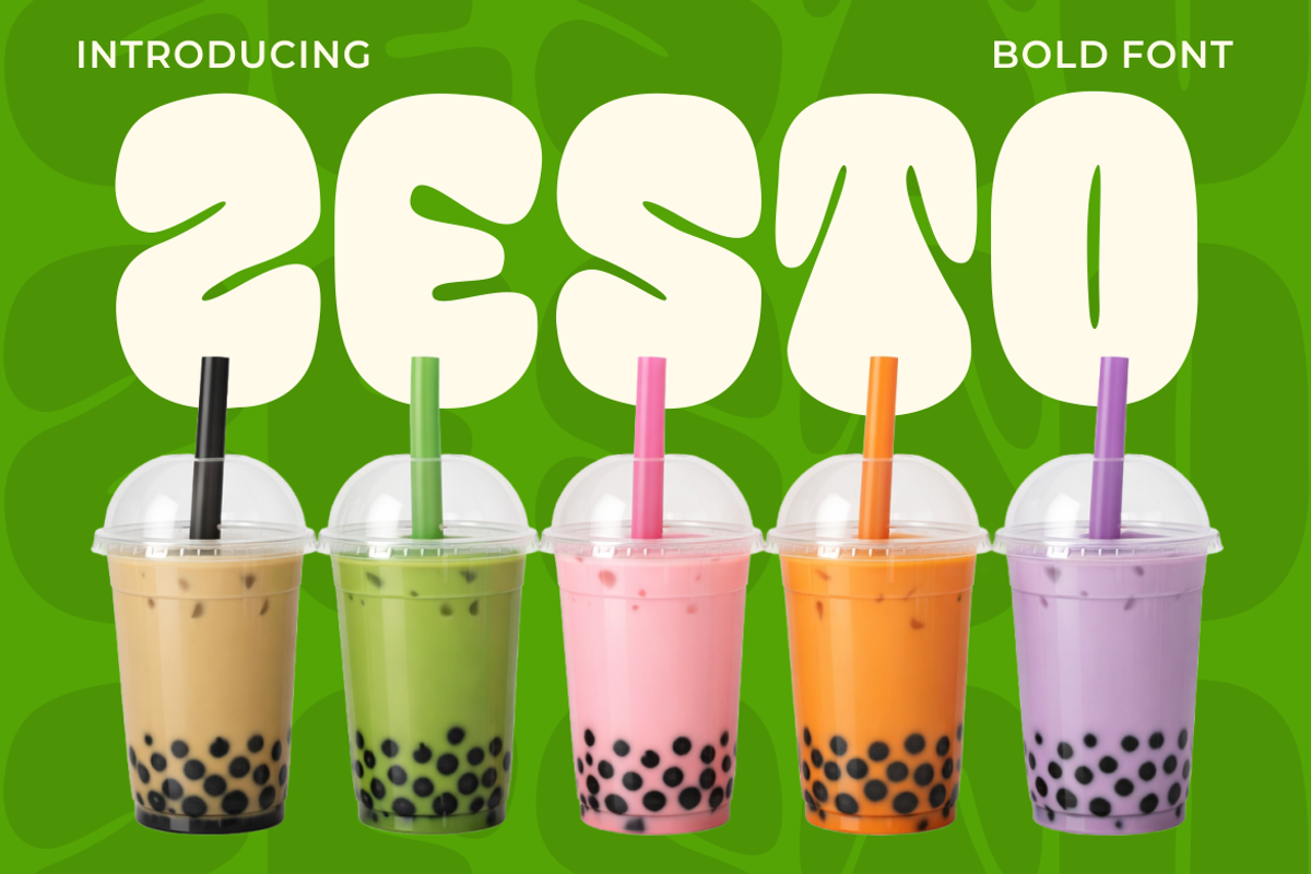 Zesto Bold Display Font, a Font by PutraCetol Studio (Photo 1 of 5)
