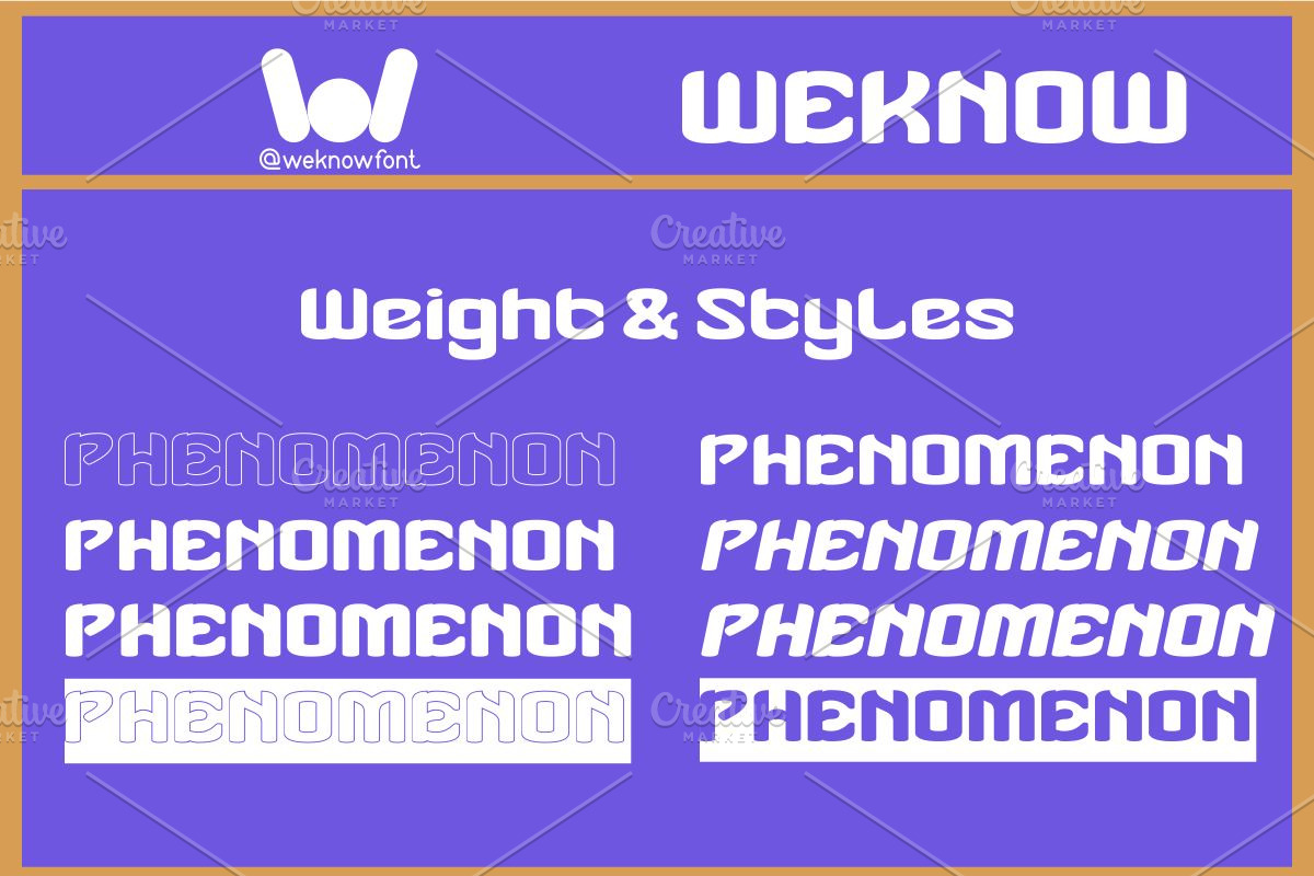 Phenomena font, a Font by weknow (Photo 7 of 8)