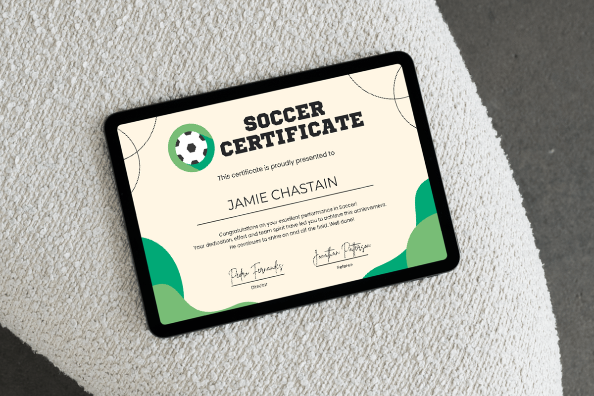 5 Sports Certificates Templates, a Templates & Theme by TemplateCastleStore (Photo 8 of 9)