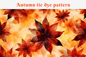 Autumn Tie Dye Pattern