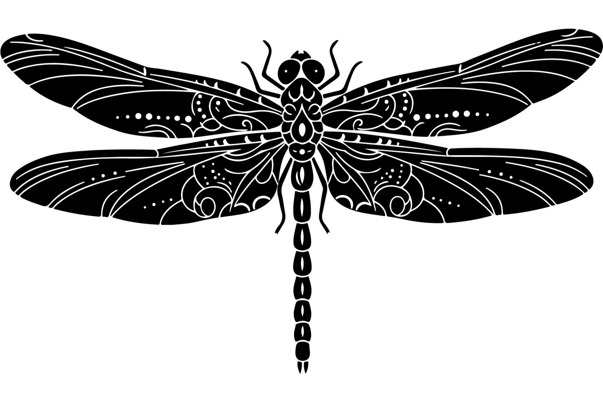 20 Dragonfly Silhouette Mega, an Object Graphic by Designer_Momina (Photo 5 of 19)