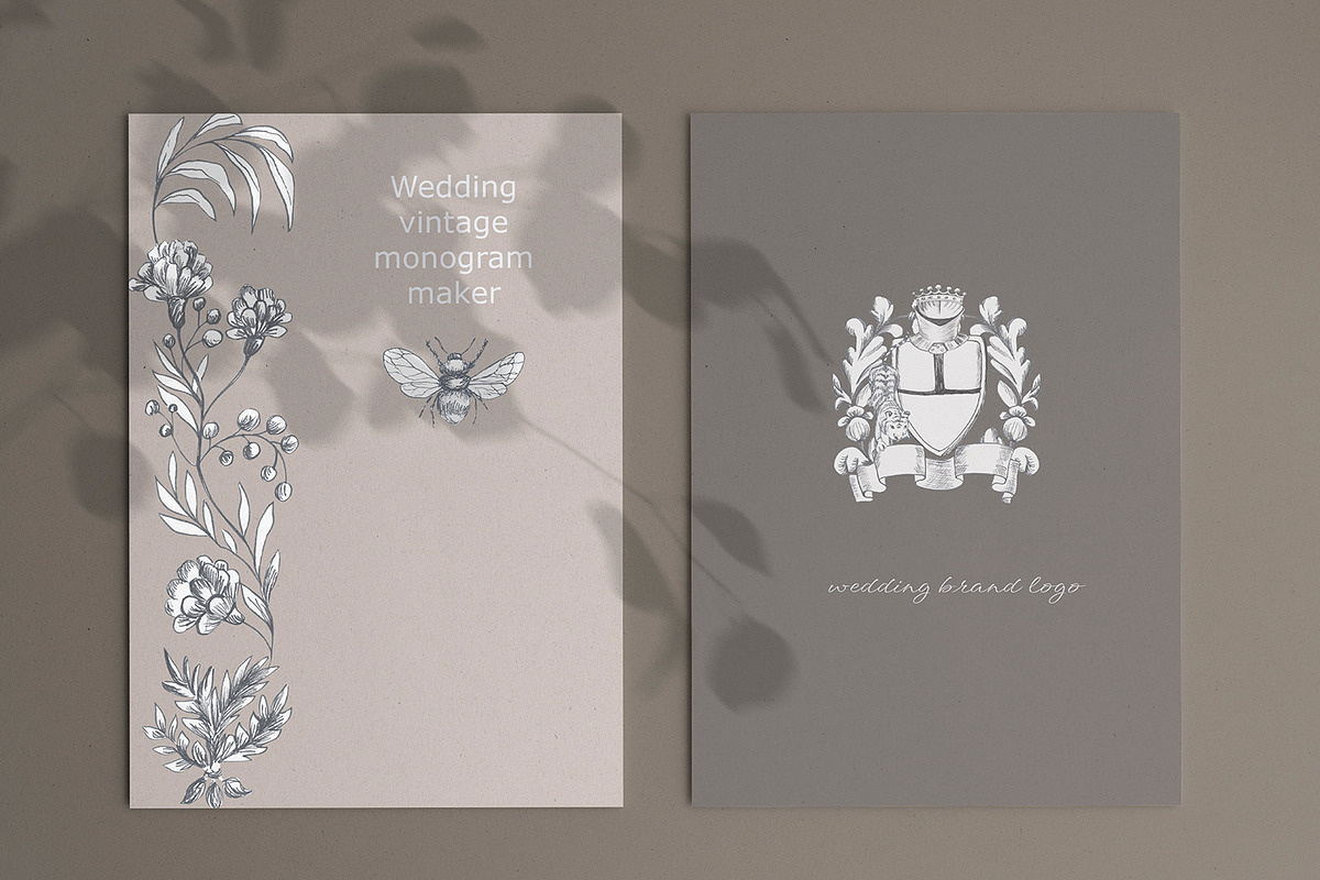 Creator of wedding vintage monograms, an Illustration by Love Watercolor Store (Photo 9 of 9)