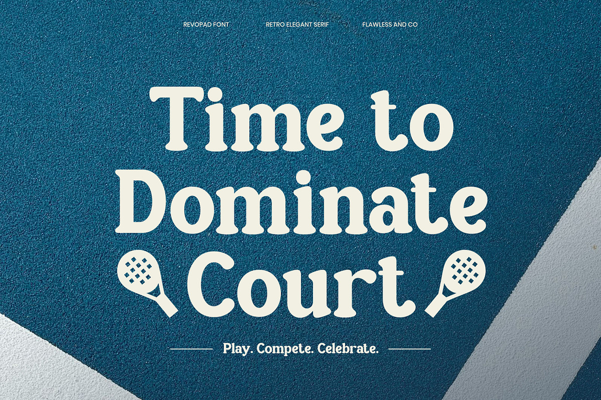 Revopad - Retro Elegant Serif Font, a Serif Font by Flawless And Co (Photo 2 of 10)
